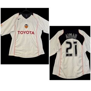 NIKE 2004-05 Valencia Home Shirt Pablo Aimar #21 Men XL Argentina Spain La Liga